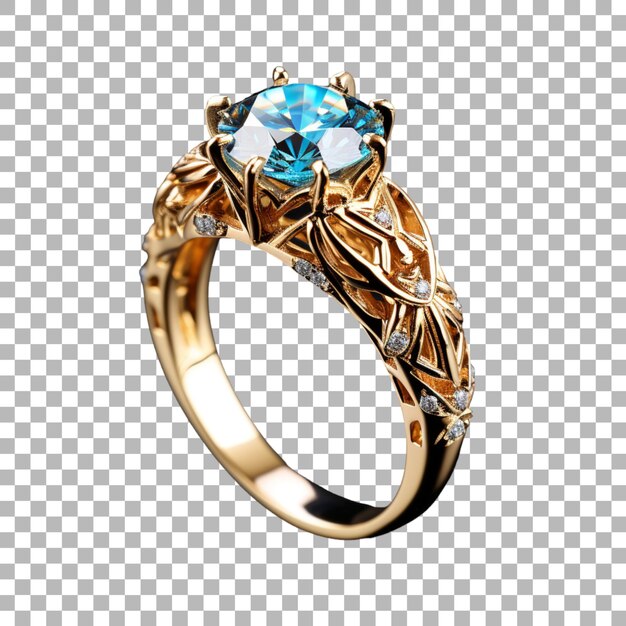 PSD ring on transparent background