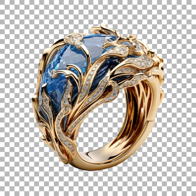 PSD ring on transparent background