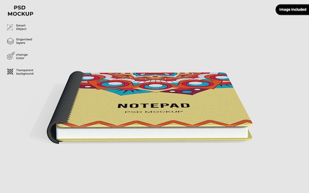 ringed notebook mockup