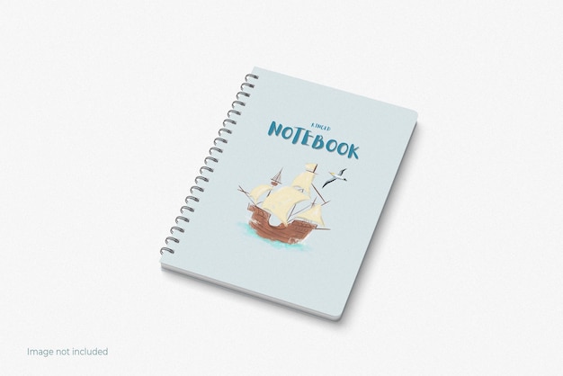 Ringed notebook mockup