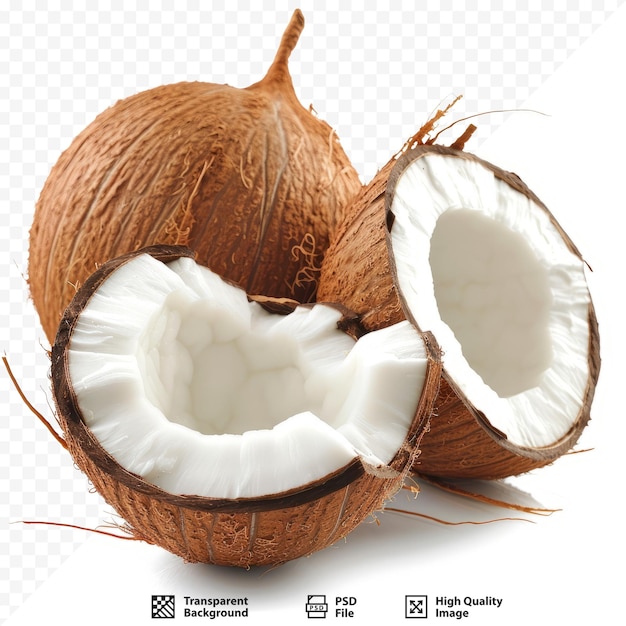 PSD 熟した新鮮なココナッツ