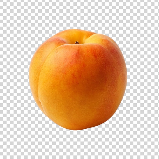 Ripe apricot isolated on transparent background