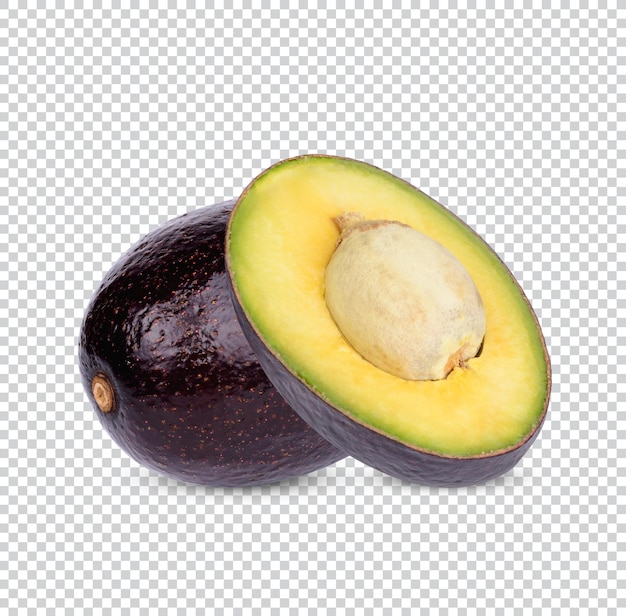 Спелый авокадо изолированно premium psd