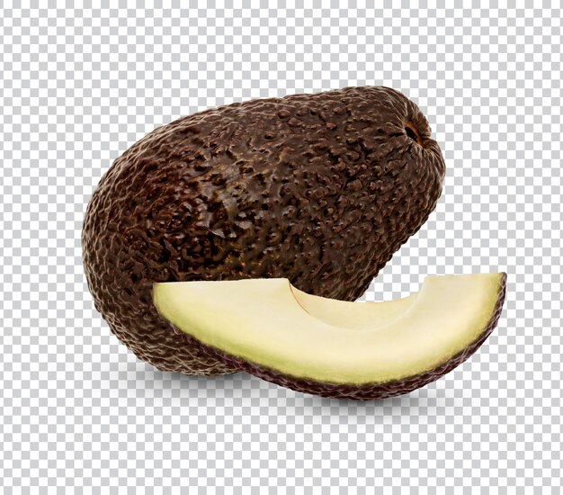 Ripe avocado isolated premium psd