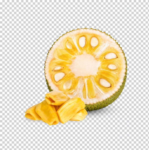 잘 익은 절반 Jackfruit 절연 프리미엄 Psd