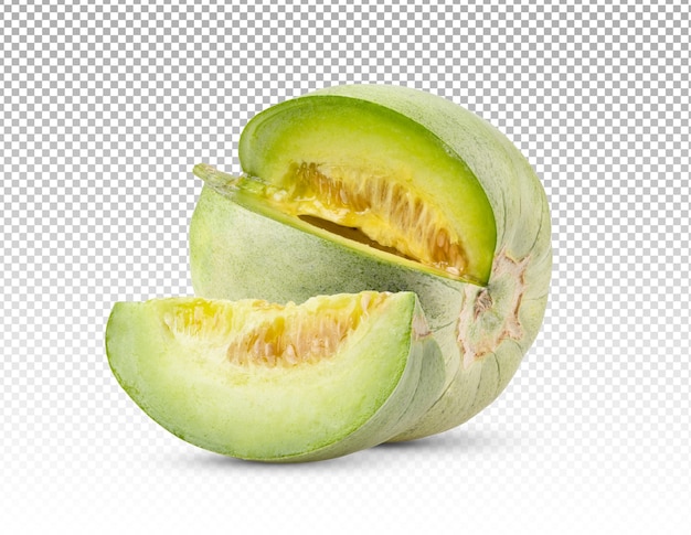 Ripe melon isolated