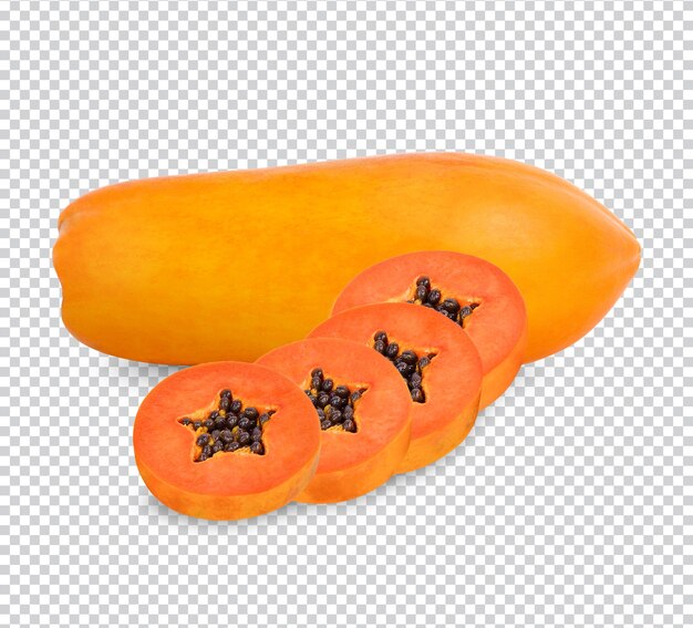 Ripe papaya isolated premiun psd