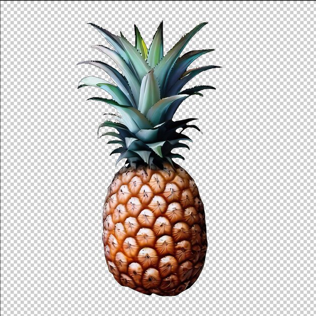 PSD clipart di ananas maturo per designer