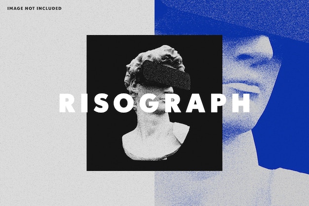 Risograph photo effect