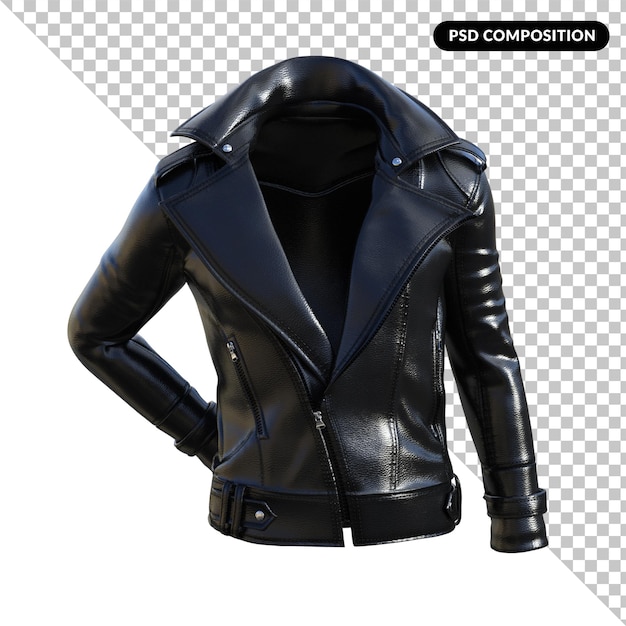 roack and roll jacket model isolated 3d