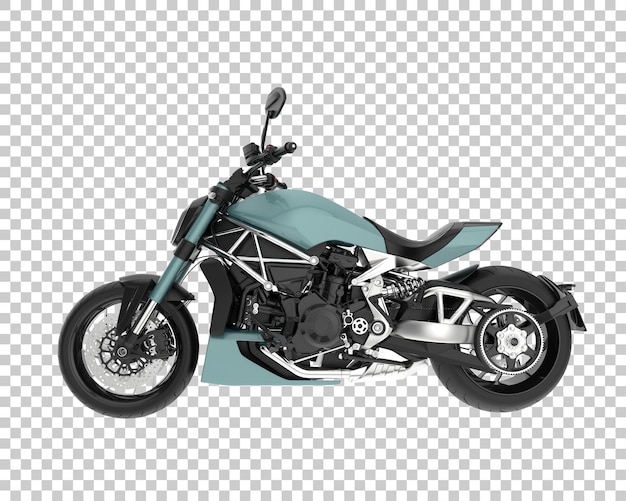 Road bike on transparent background. 3d rendering - illustration