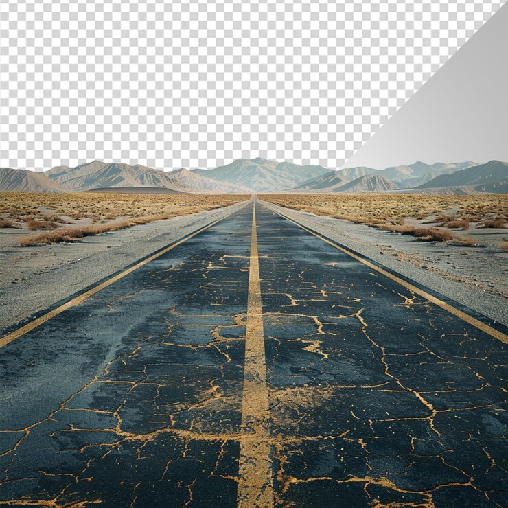 PSD road for nowhere in the desert png