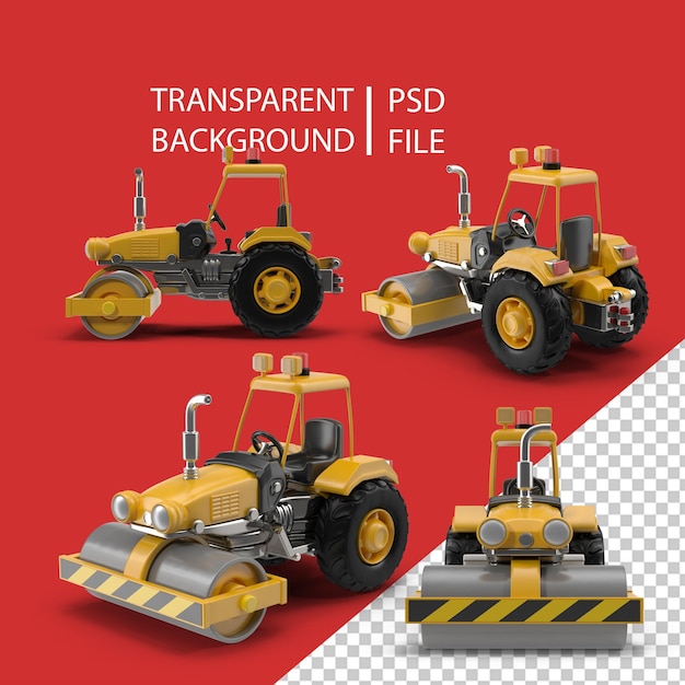 PSD road roller png