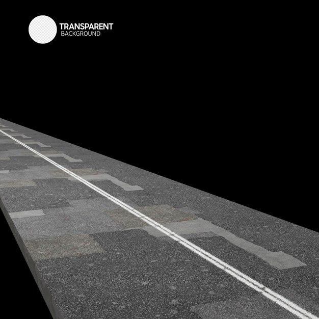 A road with a white line that says transparent photography.