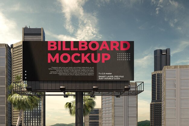 PSD roadside billboard mockup