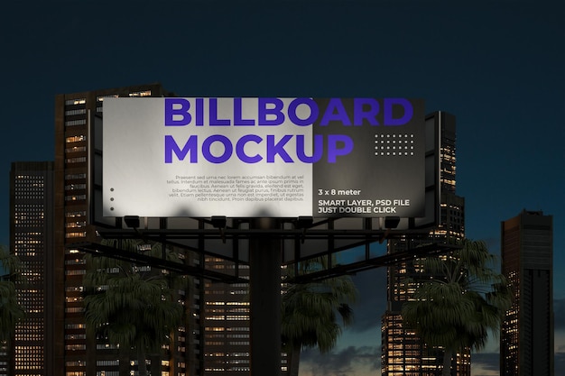 PSD roadside billboard mockup