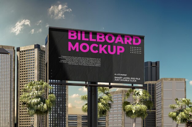 PSD roadside billboard mockup