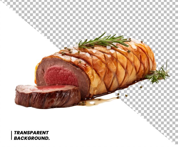 PSD roast beef isolated