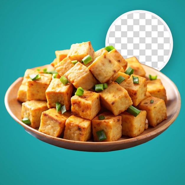 Premium PSD | Roasted tofu cubes