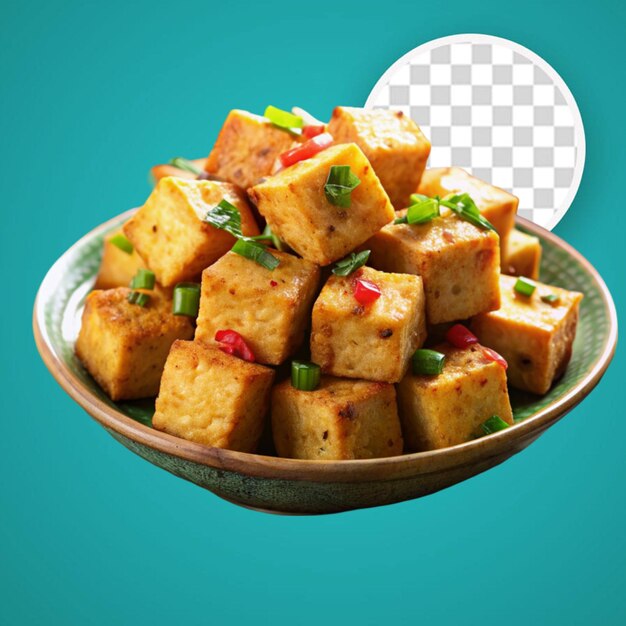 PSD roasted tofu cubes