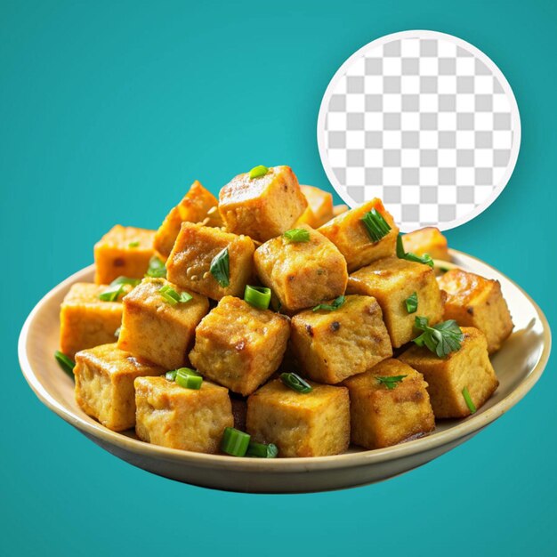 PSD roasted tofu cubes