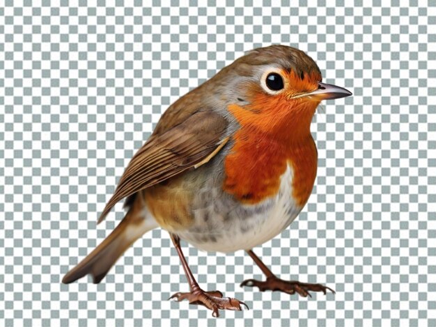 PSD robin on transparent background