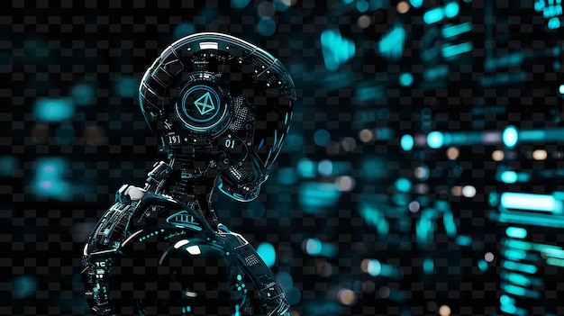 Robo advisors met abstract automated investment stra gradient neon texture y2k achtergronden