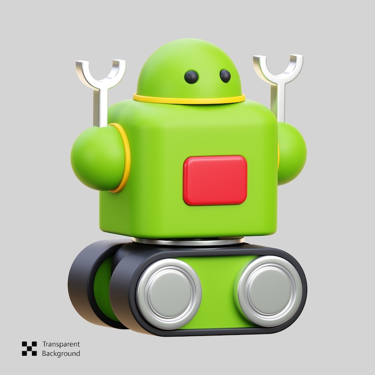 PSD robot 3d icon