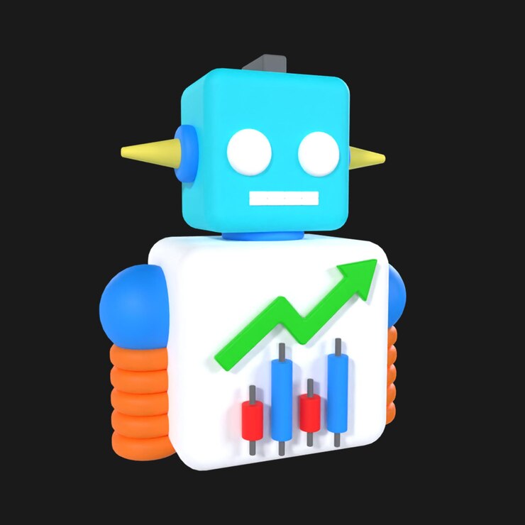 PSD robot 3d icon
