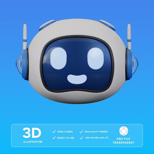 ロボット3 Dイラストレーション