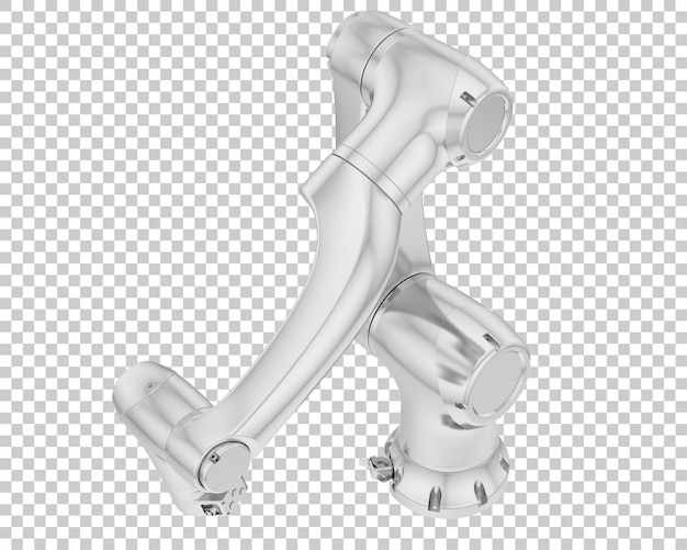 PSD braccio del robot isolato su sfondo trasparente 3d rendering illustrazione