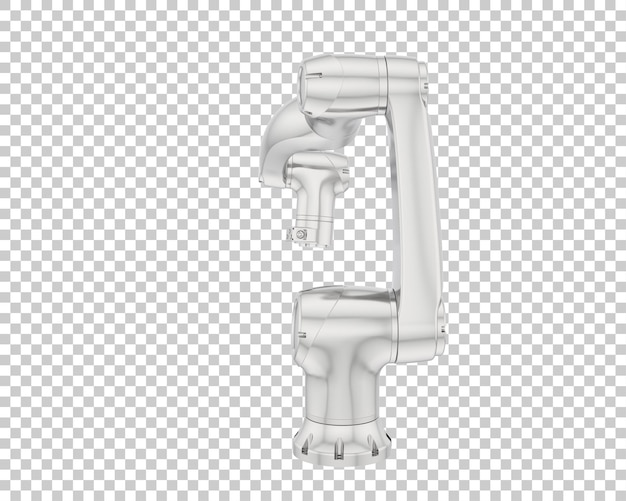 PSD robot arm isolated on transparent background 3d rendering illustration