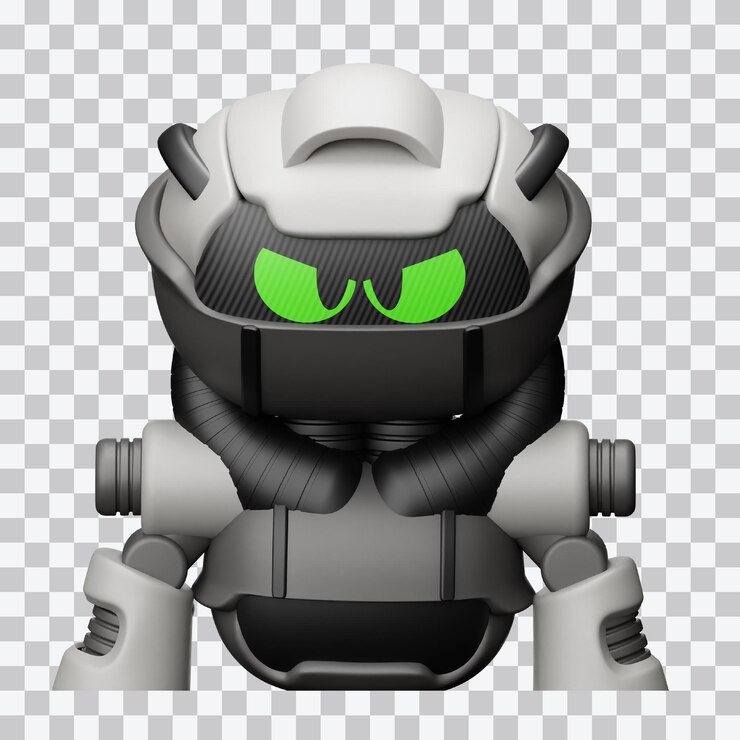PSD robot avatar 3d illustration