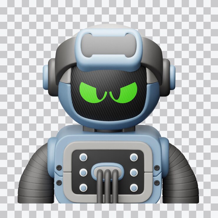 PSD robot avatar 3d illustration