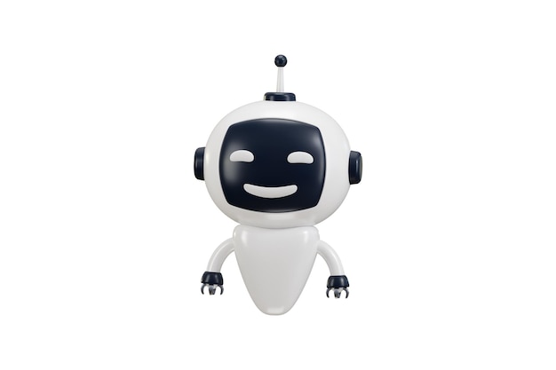 robot chatbot icon 3d render concept of ai in science and business technology and engineering robot