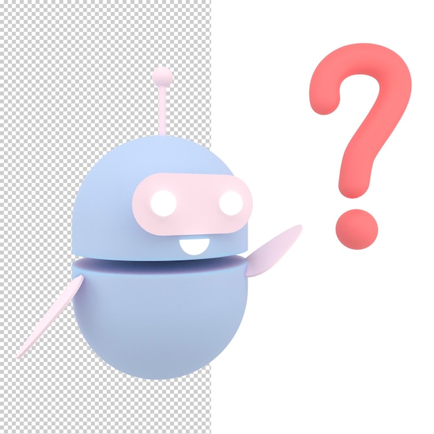 Robot chatbot pictogram 3d cute ai bot helper mascotte karakter cartoon symbool zakelijke assistent 3d render