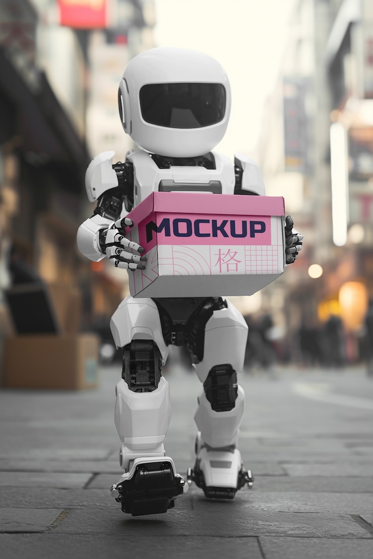 PSD robot delivery service mockup