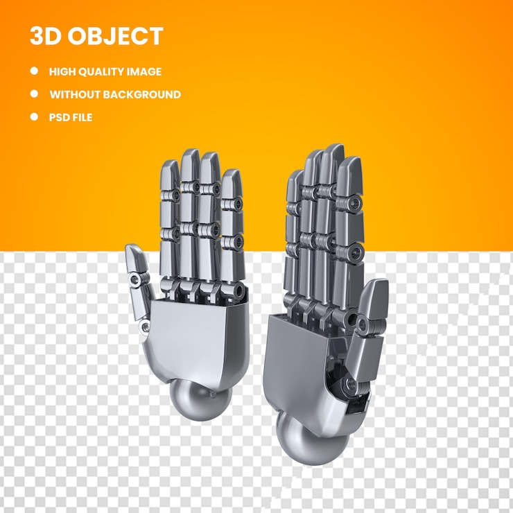 PSD robot hands together