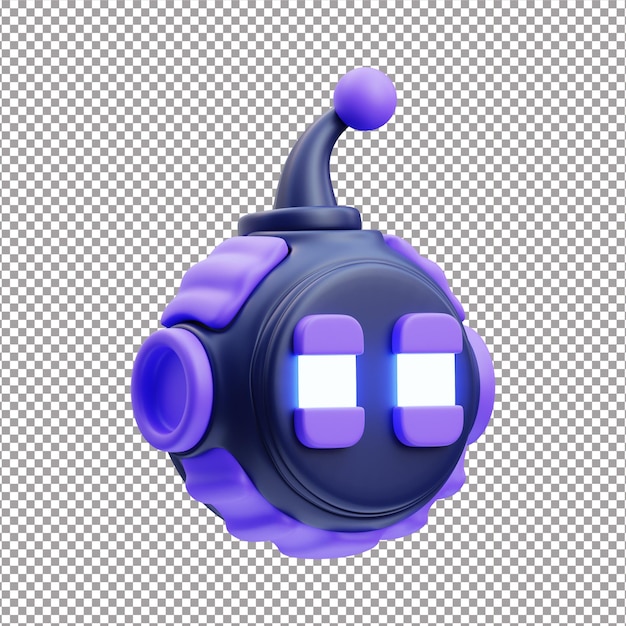 robot head 3d rendered file