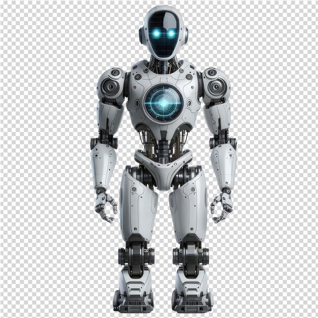 PSD robot isolated png with transparent background