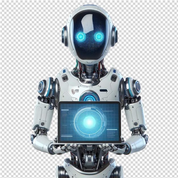 PSD robot isolated png with transparent background