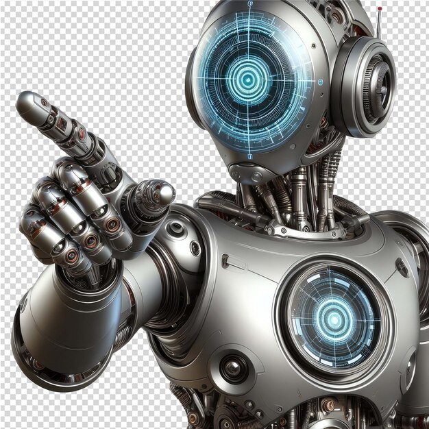 Robot isolato png con sfondo trasparente