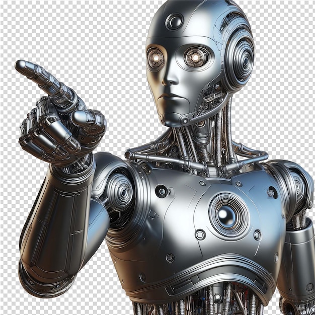 PSD robot izolowany png z przezroczystym tłem