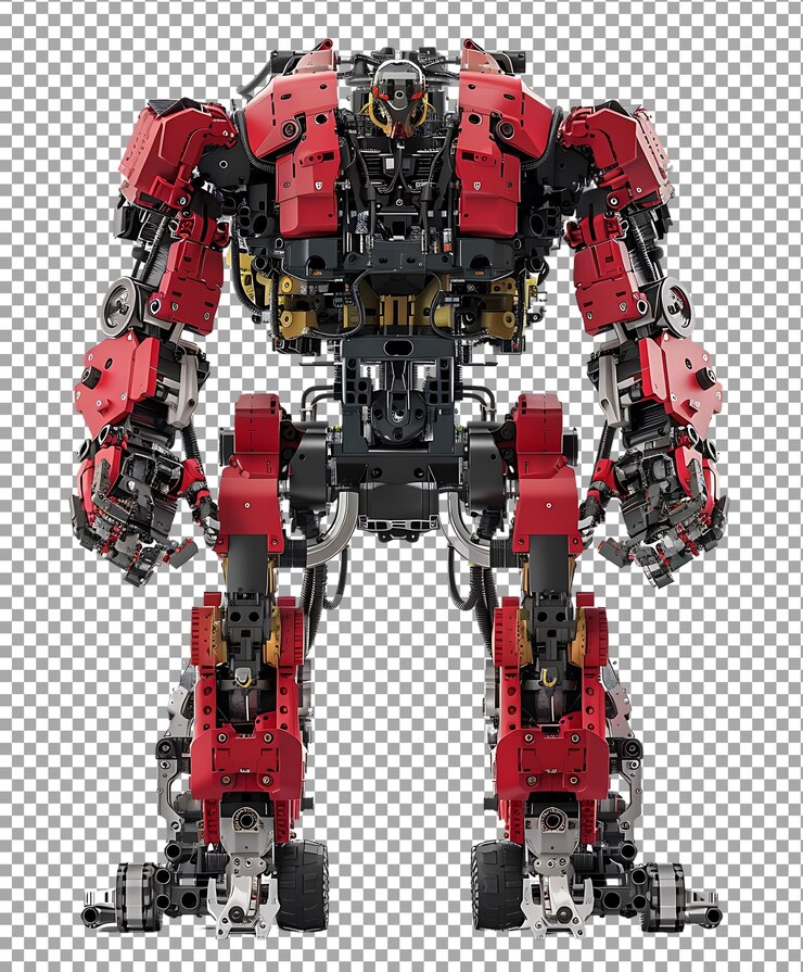 PSD robot png isolated on transparent background