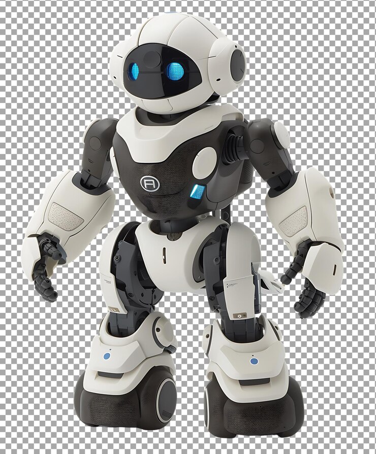 PSD robot png isolated on transparent background