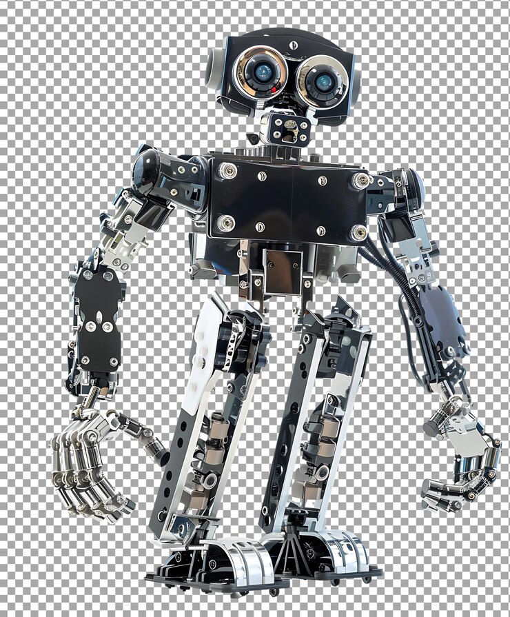 PSD robot png isolated on transparent background