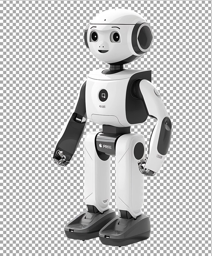 PSD robot png isolated on transparent background