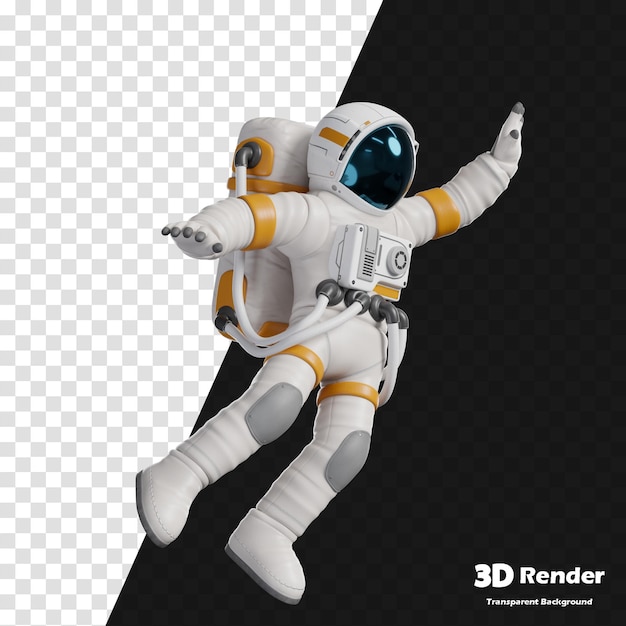 Robot w garniturze kosmicznym.