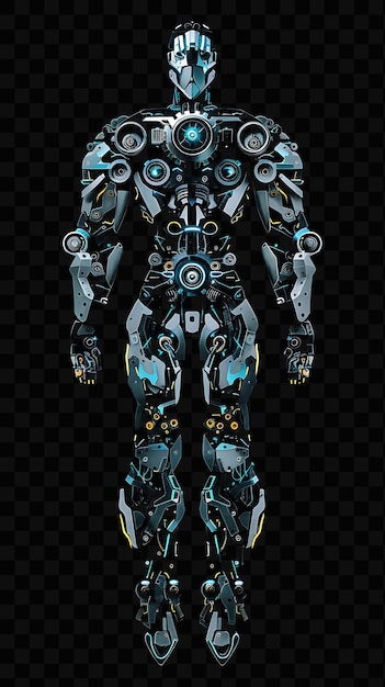 PSD robot with a blue body and the number 1 on the back