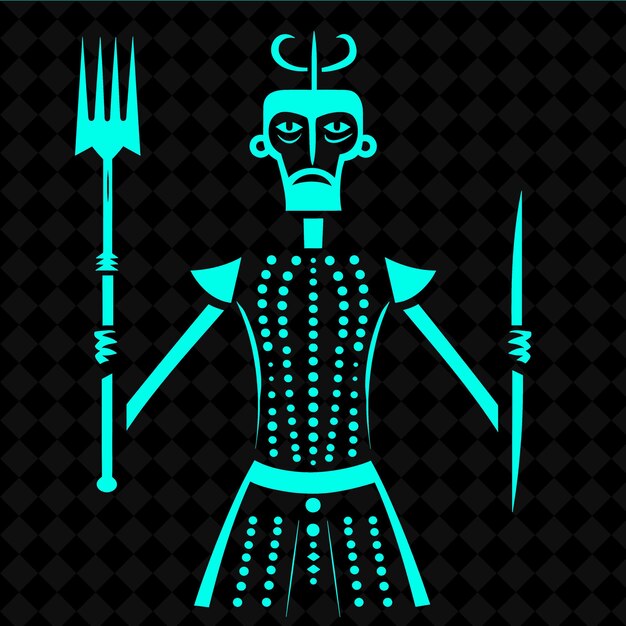 PSD a robot with a fork and a knife